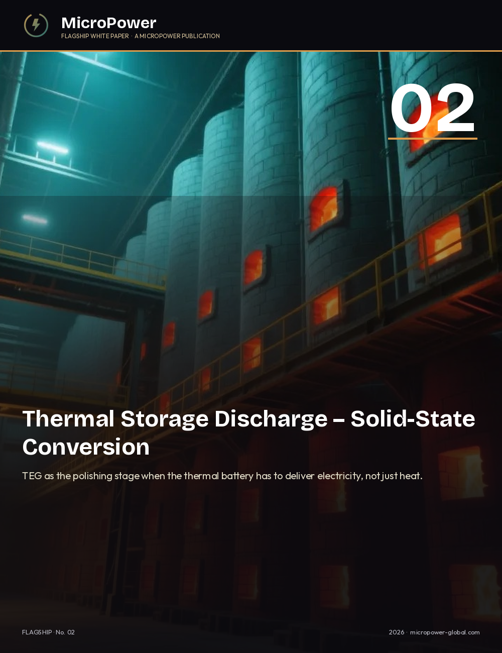 Paper 02 cover – Thermal Storage Discharge