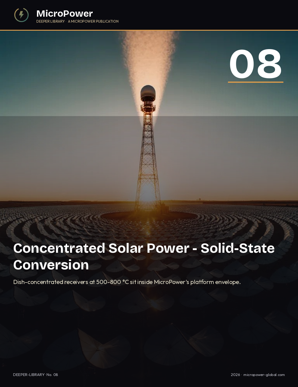 Paper 08 cover – Concentrated Solar Power
