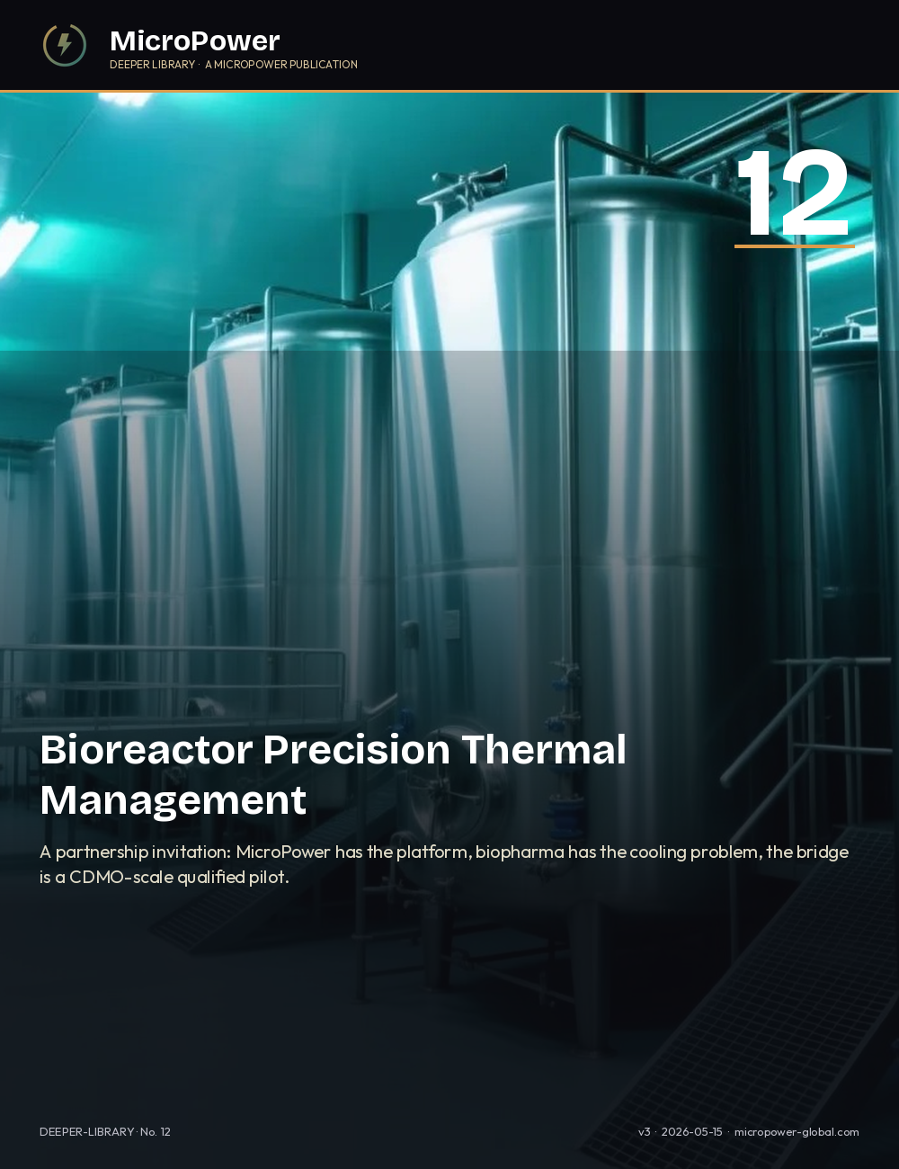 Paper 12 cover – Bioreactor Precision Thermal Management